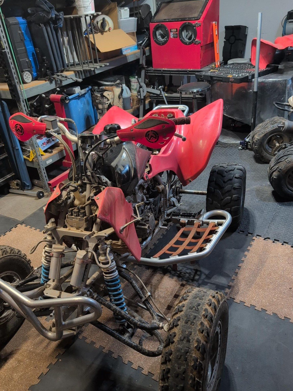 Honda TRX450 in the 224 Powersports shop
